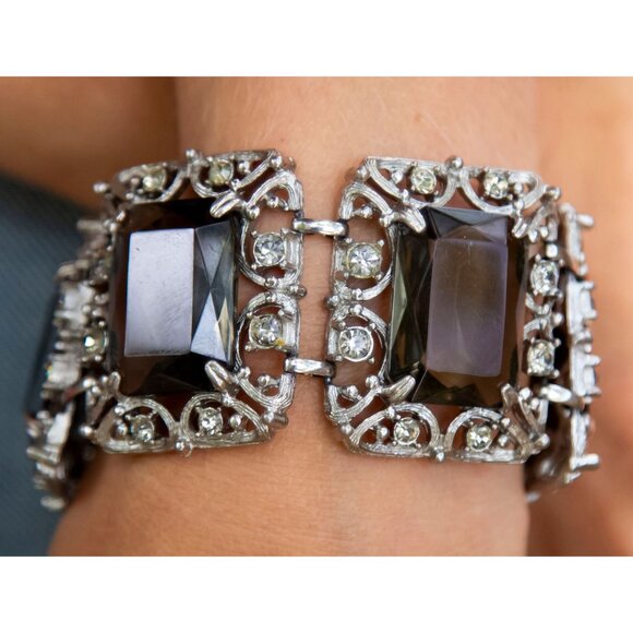 7 Inch Vintage Silver Edwardian Bracelet - RG1 - Picture 3 of 10